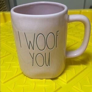 Pink Ceramic Mug - I Woof You